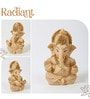Cream Polyresin Ganesha idol