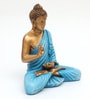 Polyresin Blue Bento Blessing Buddha