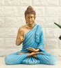 Polyresin Blue Bento Blessing Buddha