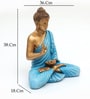 Polyresin Blue Bento Blessing Buddha