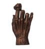 Polyresin Holding Hand Wall Art In Brown