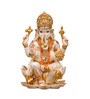 Ivory Polyresin Lord Ganesh Idol