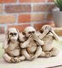 Polyresin Monkey Of Mahatma Gandhi Figurine