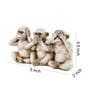 Polyresin Monkey Of Mahatma Gandhi Figurine