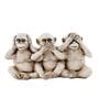 Polyresin Monkey Of Mahatma Gandhi Figurine