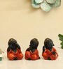 Polyresin Orange Stella Monk set of 3