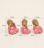 Polyresin Pink Stella Monk set of 3