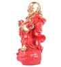 Polyresin Premium Red And Gold Fengshui Laughing Buddha Figurine