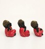 Polyresin Red Stella Monk set of 3