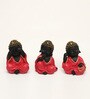 Polyresin Red Stella Monk set of 3
