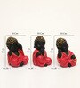 Polyresin Red Stella Monk set of 3