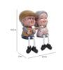 Polyresin Couple Dada Dadi Miniature Figurine