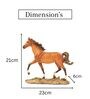 Brown Polyresintan Horse Showpiece