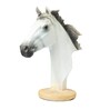 White Polyresin Horse Face Showpiece