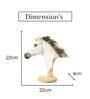 White Polyresin Horse Face Showpiece