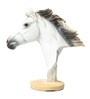 White Polyresin Horse Face Showpiece