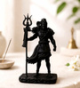 Black Polyresin Standing Lord Shiva Idol