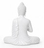 White Polyresin Lord Buddha Idol