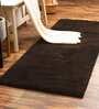 Brown Polyester 60 x 24 Inches Machine Made Floor Runner