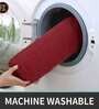 Maroon Polyester 60 x 24 Inches Machine Made Floor Runner