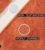 Orange Polyester 60 x 24 Inches Machine Made Floor Runner
