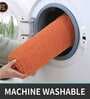 Orange Polyester 60 x 24 Inches Machine Made Floor Runner