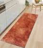 Orange Polyester 60 x 24 Inches Machine Made Floor Runner