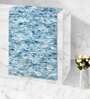 Blue Abstract Polyester 5x3 Inches AntiSkid Bath Mat
