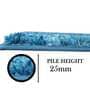 Polyster 24 x 16 Inches Mat in Blue Color