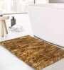 Polyster 24 x 16 Inches Bath Mat in Brown Color