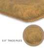 Polyster 24 x 16 Inches Mat in Brown Color