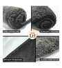Polyster 24 x 16 Inches Mat in Grey Color