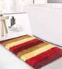 Multicolor Geometric Polyester 5x3 Inches AntiSkid Bath Mat