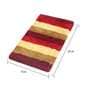 Multicolor Geometric Polyester 5x3 Inches AntiSkid Bath Mat