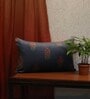 Blue Traditional Polyester 20 x 12 Inches Cushion Cover