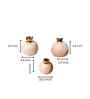 Pomegranate Jewel Vase Set of 3
