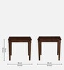 Pompeii Sheesham Wood 4 Seater Dining Set In Provincial Teak Finish
