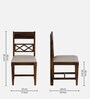 Pompeii Sheesham Wood 4 Seater Dining Set In Provincial Teak Finish