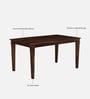 Pompeii Sheesham Wood 6 Seater Dining Set In Provincial Teak Finish