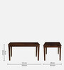 Pompeii Sheesham Wood 6 Seater Dining Set In Provincial Teak Finish