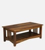 Pompeii Sheesham Wood Coffee Table In Provincial Teak Finish