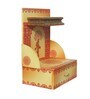 MDF Wood Pooja Mandir In Yellow With LED Light