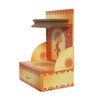 MDF Wood Pooja Mandir In Yellow With LED Light