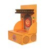 MDF Wood Pooja Mandir In Yellow With LED Light