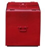 Pop-Art Storage Box in Antique Red Finish