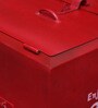 Pop-Art Storage Box in Antique Red Finish