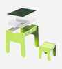 Pop Kids Activity Table & Seat Set In Green Finish