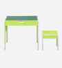 Pop Kids Activity Table & Seat Set In Green Finish