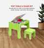 Pop Kids Activity Table & Seat Set In Green Finish