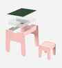 Pop Kids Activity Table & Seat Set In Pink Finish